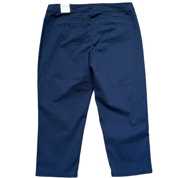Lane Bryant Genius Fit Jeans Crop Pants Navy Blue Size 18 NWT - Picture 5 of 9